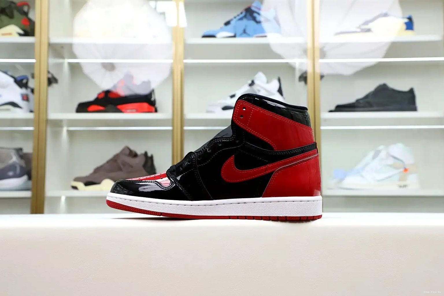 BRED PATENT JORDAN HIGH AIR Kimikick OG 1 0606